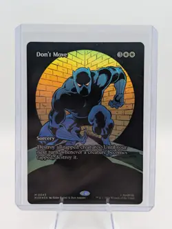 MTG Marvel Universe Eternal Don't Move 0043 Mythic Borderless Foil - Image 1