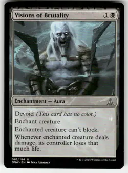 Visions of Brutality 81 UC Oath of the Gatewatch NM Magic: The Gathering - Image 1