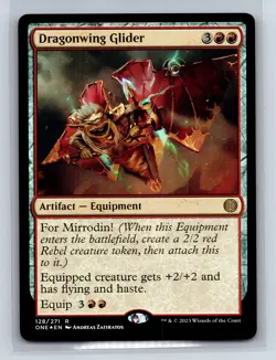 Phyrexia: All Will Be One #128 Dragonwing Glider Foil - Image 1