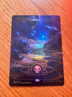 FULL ART LAND (Swamp) - Unfinity - MTG Singles (FOIL) - Image 1