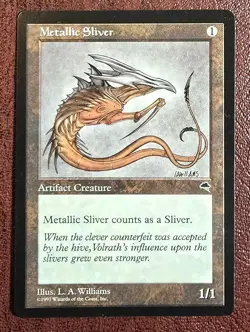 Metallic Sliver - MtG Tempest - Common NM 1997 - Image 2