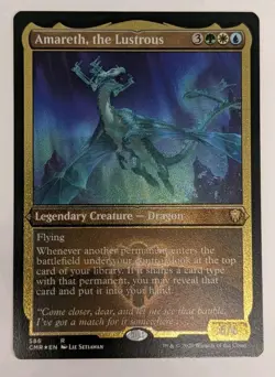 Amareth, the Lustrous (Foil Etched) Commander Legends - MTG RARE - Image 1