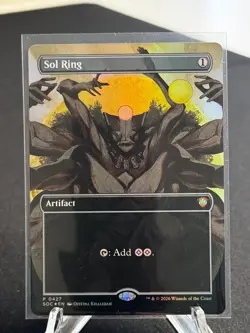 Sol Ring P 427 Strixhaven Commander (SOC) Borderless Foil MTG NM - Image 1