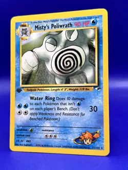 Pokemon Card Gym Heroes 1st Edition Misty's Poliwrath RARE 31/132 LP+ - Image 2