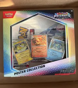 Pokemon TCG Prismatic Evolutions Poster Collection 3 Packs/3 Cards Promo - Image 1