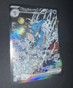 Pokemon TCG SV Scarlet & Violet Promo Kingdra ex 131 Holo Full Art Black Star - Image 1