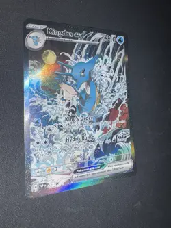 Pokemon TCG SV Scarlet & Violet Promo Kingdra ex 131 Holo Full Art Black Star - Image 4