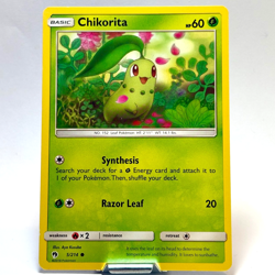 Chikorita 5/214 Sun & Moon Lost Thunder Common MP Pokemon TCG - Image 1