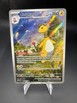Nintendo Ampharos 090/086 Evolutions Secret Rare Full Art Holo ENG HP160 A-615 - Image 1