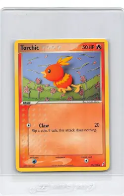 Torchic 65/100 NON-HOLO - EX Crystal Guardians - 2006 Pokemon Card - LP - Image 1