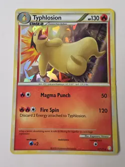 Pokemon TCG Typhlosion 32/123 Deck Exclusives Cracked Ice Holo Rare NM - Image 1