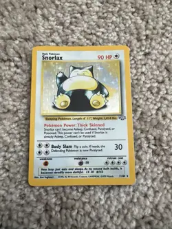 Pokemon Jungle Snorlax 11/64 Holo Rare 1999 WotC – LP/NM – Vintage Original Card - Image 1