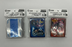 Gundam Card Game Official Card Sleeves (Game Logo, Earth Federation, Zeon) - Image 1