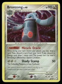 2007 Pokemon Bronzong Holo Rare Mysterious Treasures 6/123 DMG - Image 1