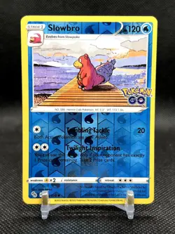 Pokemon Slowbro 020/078 Pokemon GO Reverse Holo NM - Image 1