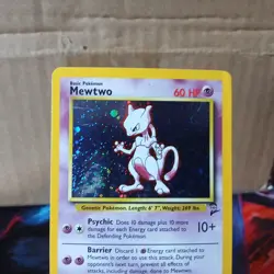 Pokemon TCG Mewtwo Base Set 2 Holo Rare Card 10/130LP - Image 2