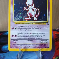 Pokemon TCG Mewtwo Base Set 2 Holo Rare Card 10/130LP - Image 3