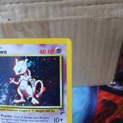 Pokemon TCG Mewtwo Base Set 2 Holo Rare Card 10/130LP - Image 4