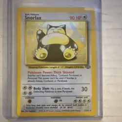 Snorlax 11/64 Jungle Holo Rare English Pokemon TCG 1999 (LP) - Image 1
