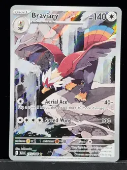 Braviary 155/086 Holo Illustration Rare Black Bolt Pokemon TCG Near Mint Card - Image 1