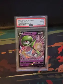 POKEMON CARD GARDEVOIR V 16 CHAMPION'S PATH #16 GRADED PSA 9 MINT #016 016 - Image 1