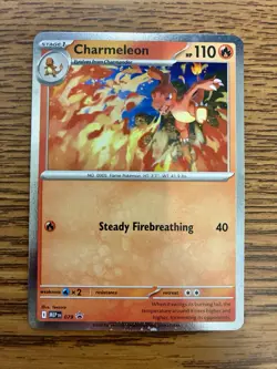 Charmeleon MEP 079 - NM Pokemon Mega Evolution Chaos Rising Holo Black StarPromo - Image 1