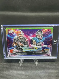 2025 Topps Cosmic Chrome RC Shedeur Sanders/Travis Hunter Star Clusters #SC-2 RC - Image 3
