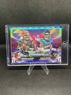 2025 Topps Cosmic Chrome RC Shedeur Sanders/Travis Hunter Star Clusters #SC-2 RC - Image 5