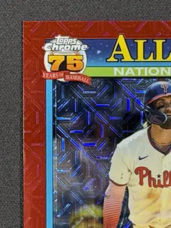 2026 Topps Silver Pack Red Mojo Refractor Bryce Harper All-Star 5/5 Phillies - Image 2