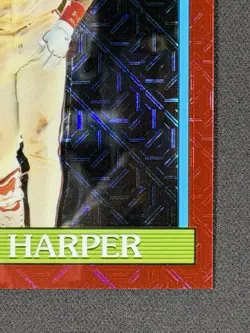 2026 Topps Silver Pack Red Mojo Refractor Bryce Harper All-Star 5/5 Phillies - Image 4