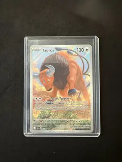 Tauros 96/86 Chaos Rising Illustration Rare IR Pokemon TCG ME04 NM Pack Fresh - Image 1