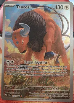 Tauros 96/86 Illustration Rare Pokemon Chaos Rising ME04 NM - Image 1