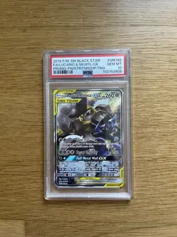 Pokemon TCG Lucario & Melmetal GX SM192 Tag Team Alt Art Promo PSA 10 - Image 1