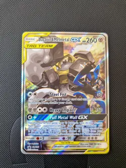 Pokemon TCG Lucario & Melmetal GX SM192 Black Star Promo Tag Team MP - Image 1