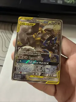 Pokemon TCG Lucario & Melmetal Tag Team GX SM192 Holo Promo Card Sun & Moon - Image 1
