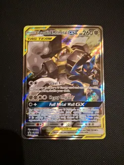 Pokemon TCG Lucario Melmetal GX Sun Moon Tag Team SM192 - Image 1