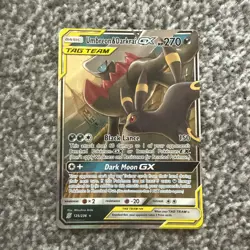 Pokemon TCG Umbreon & Darkrai GX Card Unified Minds Ultra Rare 125/236 NM UK - Image 1