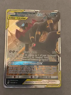Pokemon TCG Umbreon & Darkrai GX Card Unified Minds Ultra Rare 125/236 - Image 1