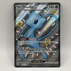 Pokemon Mew ex 216/091 SV Paldean Fates Shiny Ultra Rare Full Art Holo - Image 1