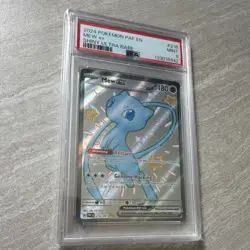 Pokemon Mew ex SV: Paldean Fates Shiny Ultra Rare Holo 216/091 PSA 9 2024 - Image 2