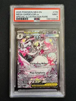 Pokemon Mega Gardevoir ex (2025) Me01 178/132 Illus. Rare Holo PSA 9 - Image 1