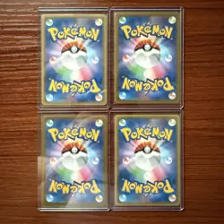 4 CHR Set Pokemon Cards Japanese Blue's Jolteon Flareon Vaporeon Eevee s8b f - Image 2