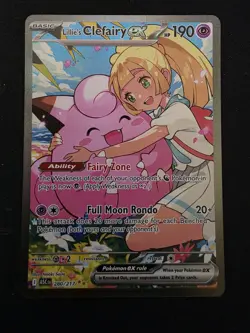 Lillie's Clefairy ex 280/217 Ascended Heroes Pokemon Holo NM - Image 1