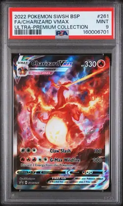 2022 Pokemon SWSH BSP FA/Charizard VMAX #261 Ultra Premium Collection PSA 9 - Image 1