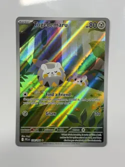 Togedemaru 104/094 Illustration Rare Phantasmal Flames Pokemon Near Mint - Image 1