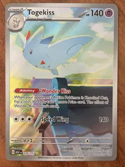 Pokemon TCG Togekiss 235/217 Ascended Heroes Illustration Rare NM Card - Image 1
