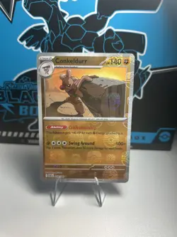 Conkeldurr (Master Ball Pattern) 049/086 Rare Black Bolt Pokemon Near Mint - Image 1