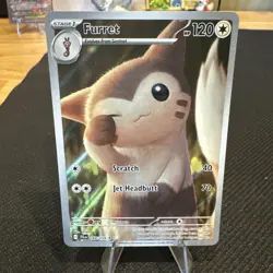 The Pokemon Company Furret 168/159 Sv09 Journey Together IR Holo (English) 2025 - Image 1