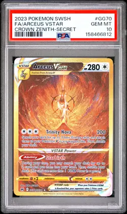 2023 POKEMON SWORD & SHIELD CROWN ZENITH SECRET FULL ART/ARCEUS VSTAR PSA 10 - Image 1