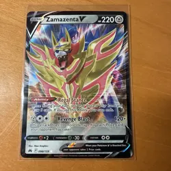 Zamazenta V ~ Pokemon Crown Zenith ~ Full Art Holo 098/159 - Image 1
